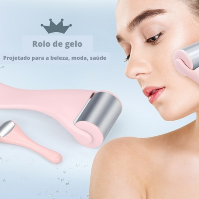 Rolo De Gelo De Aço Inoxidável Para SkinCare - Arquitetura da Saúde